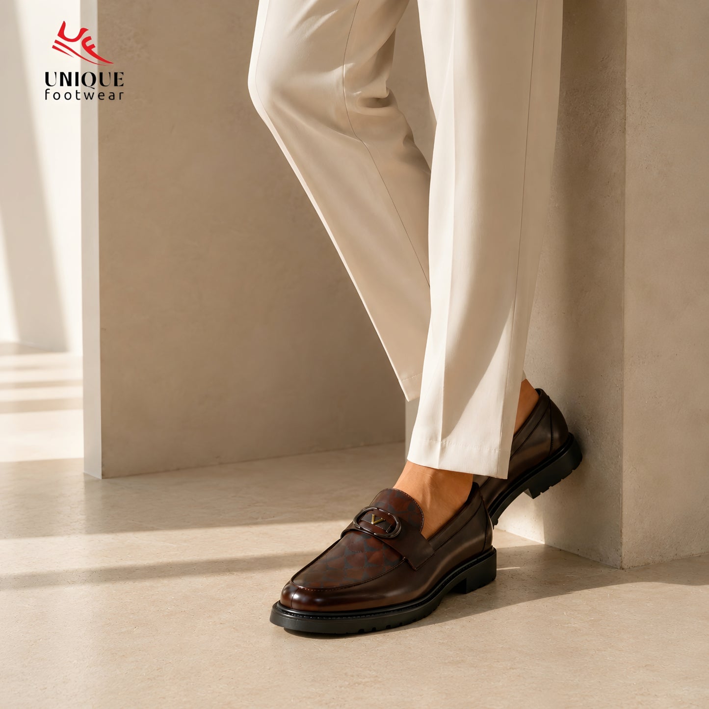 Premium Classic Laser-Cut Chunky Loafer (566)