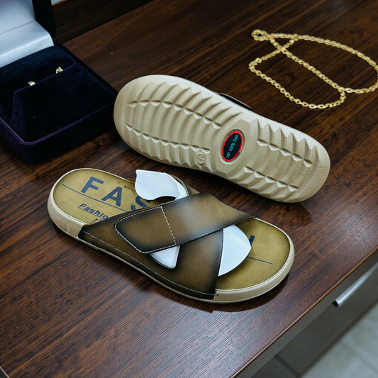 Exclusive Cross Belt Leather Sandals(475)