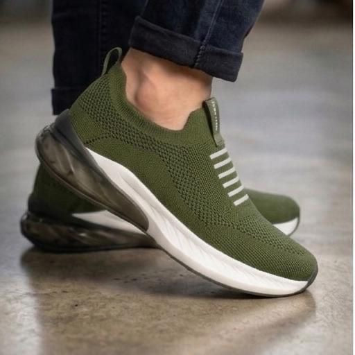 Easy Slip-On Ultra Soft Comfortable Redtape Shoes Olive Color (525)