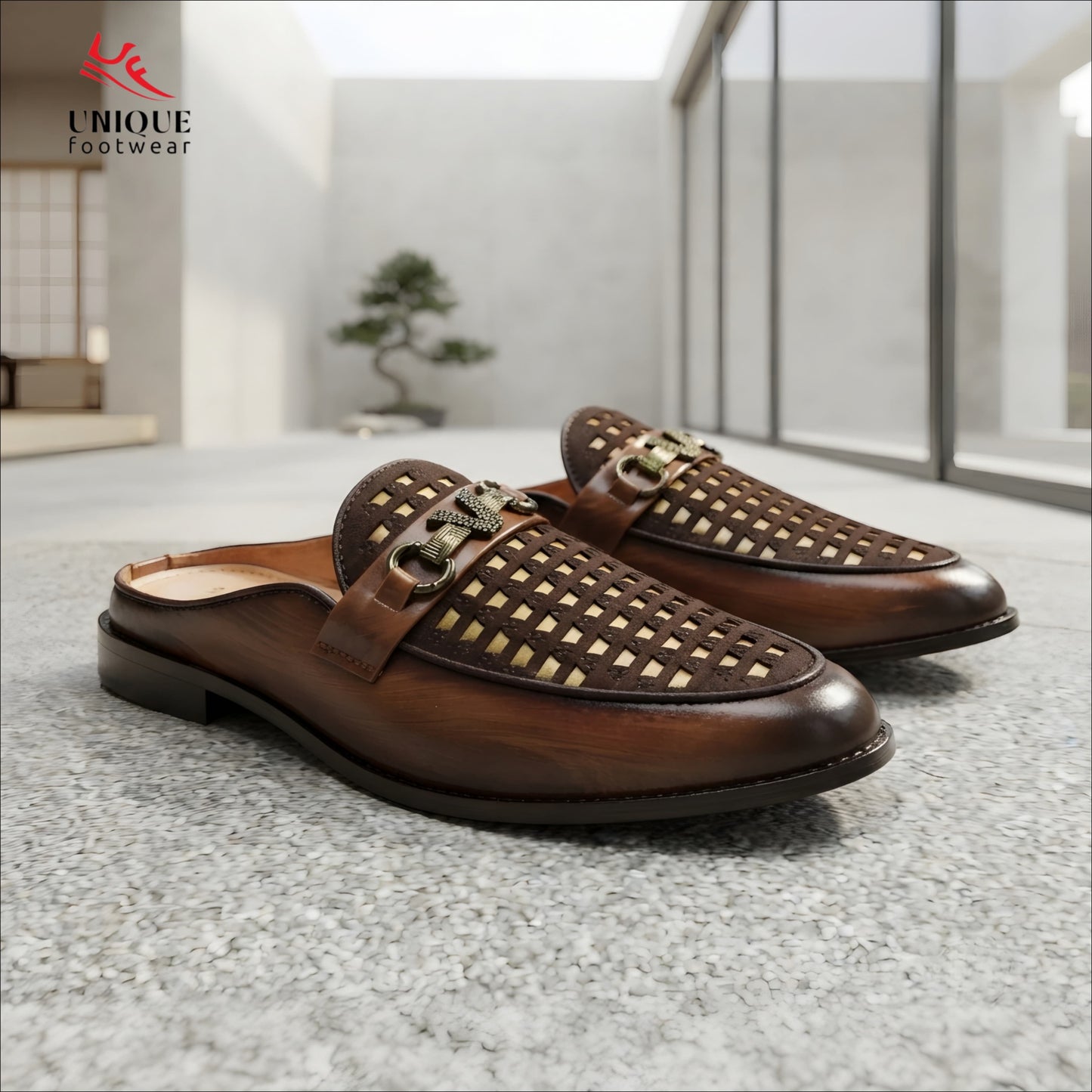 Laser Cut Smart Casual Half Shoes (547)