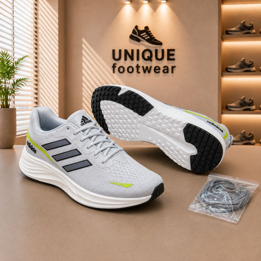 (Free Lace) Summer Friendly Premium Quality Sneakers LightGrey (489)