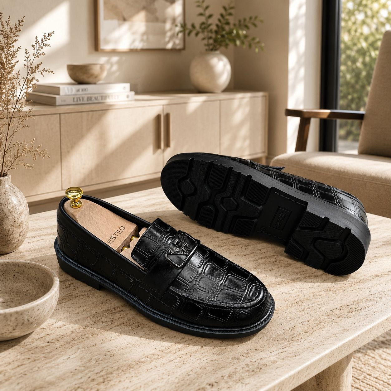 Verona Gorgeous Pu Chunky Loafer - Chocolate Color (530)