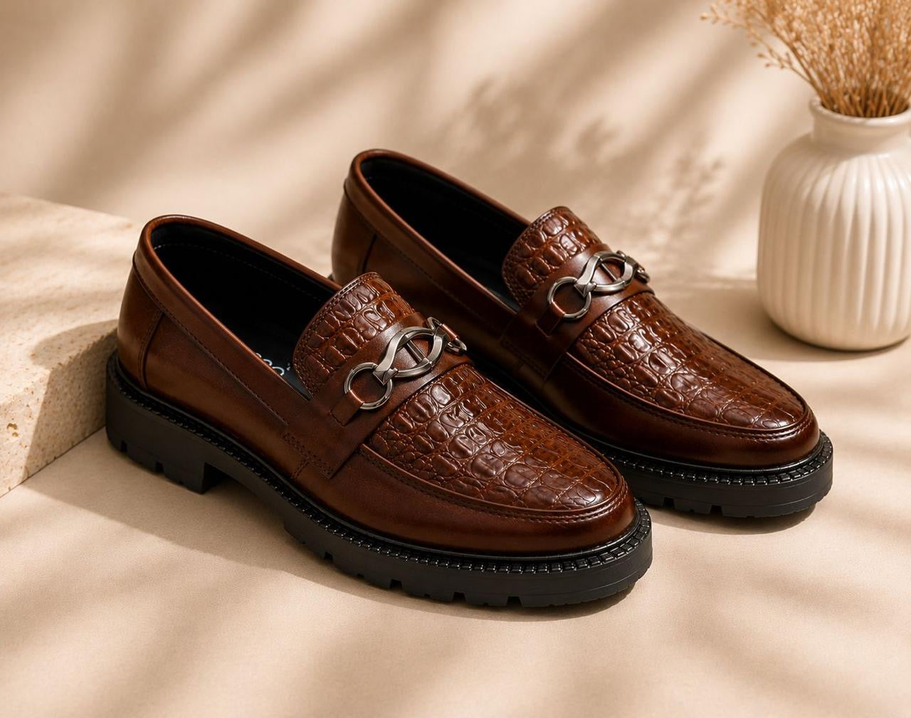 Seoul Pine Luxury Chunky Loafer Cow Leather (506)