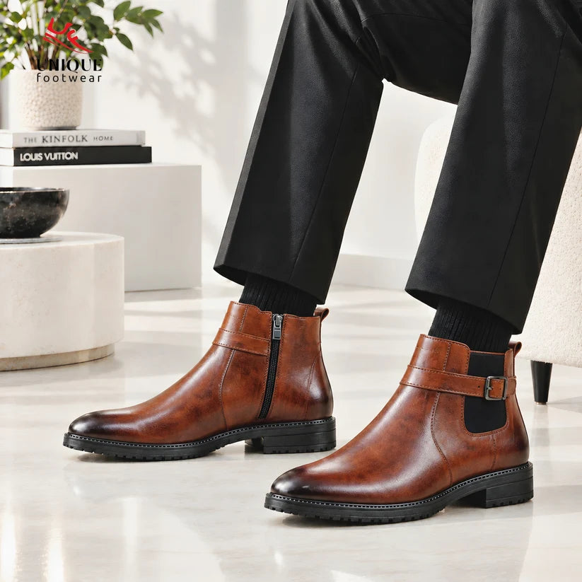 Italian Style Western Chelsea Boots (615)
