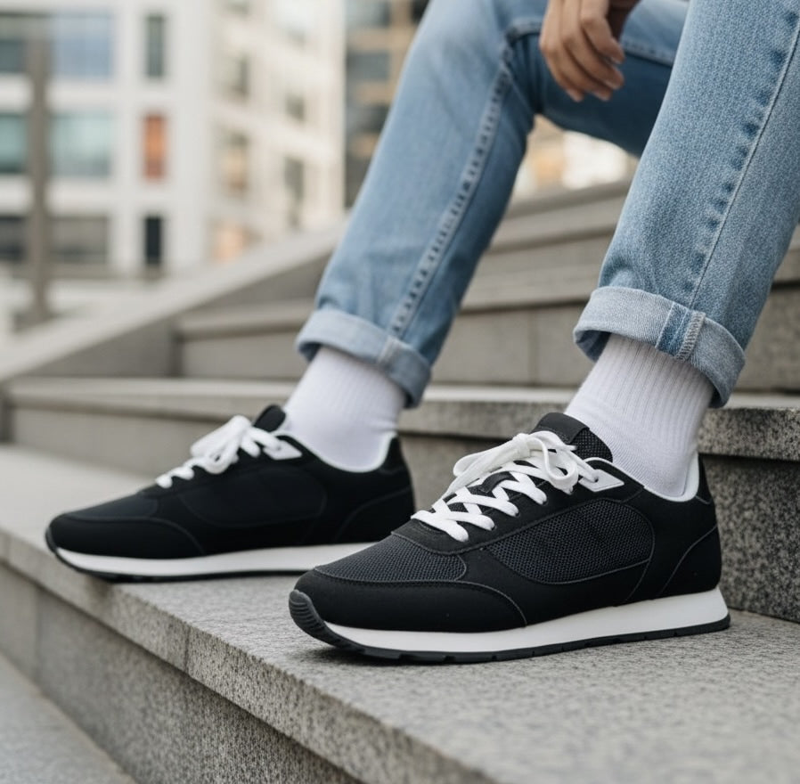 Black Color Esmara Original Export Sneaker like Pegasus (394)
