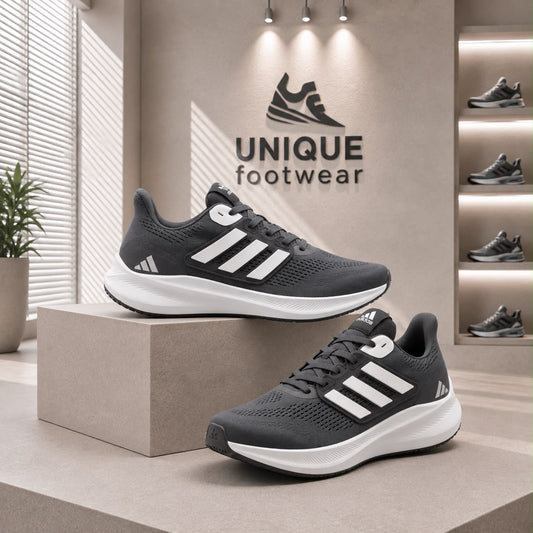 Super Premium Quality Branded Sneaker Dark Grey Color (555)