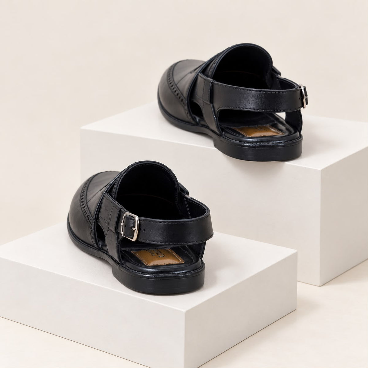 Genuine Cow Leather Kabuli Shoes-(619)
