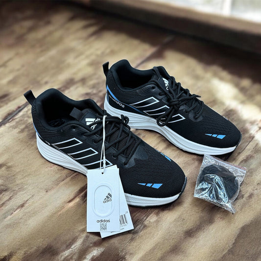 (Free Lace) Summer Friendly Premium Quality Sneakers Black Color (488)