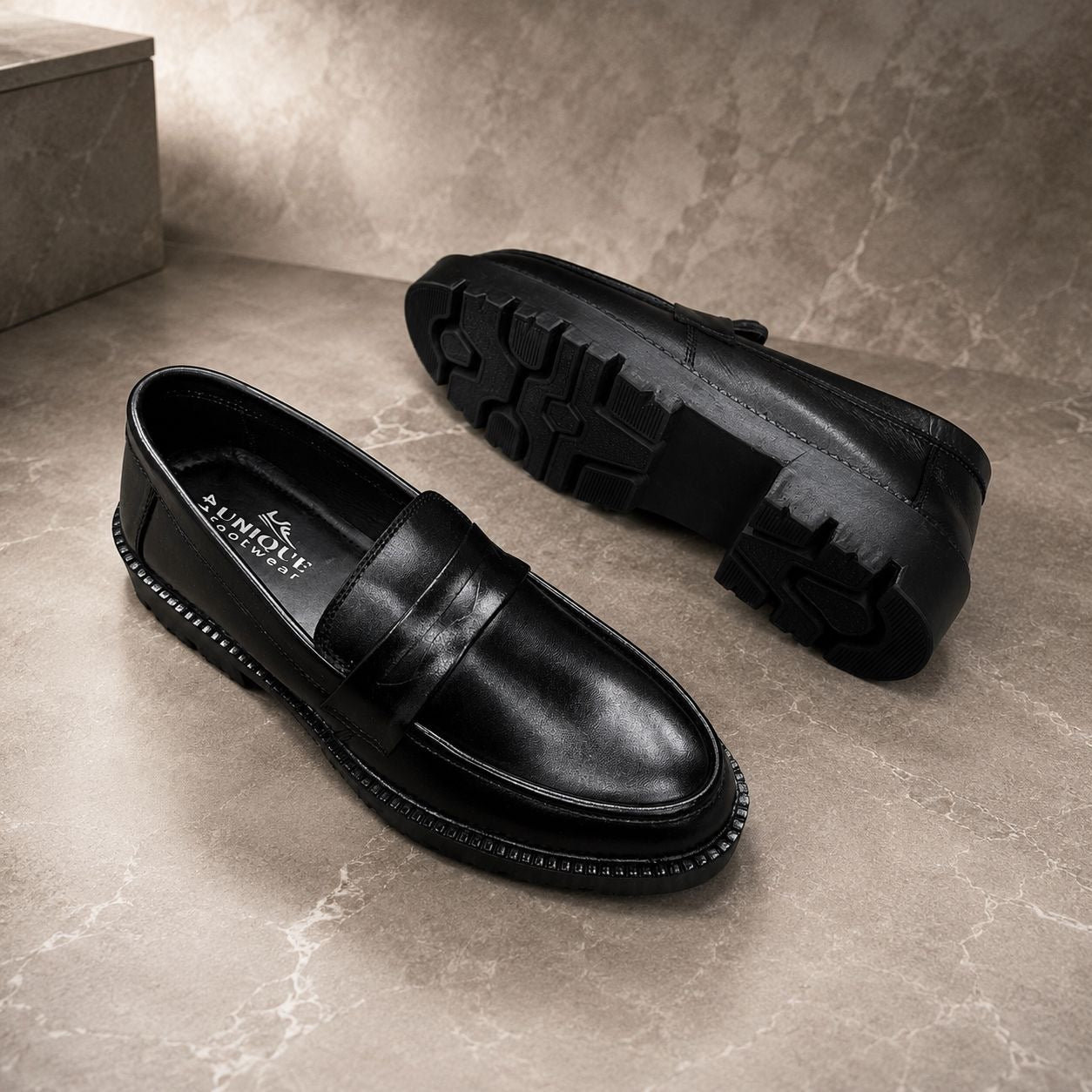 Seoul Pine Cow Leather Luxury Chunky Loafer (522)