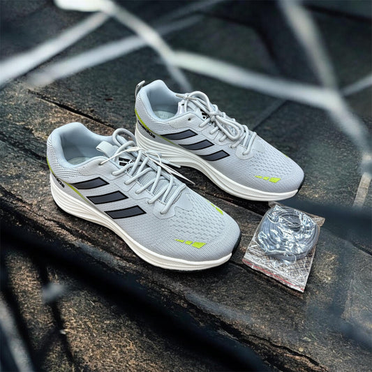 (Free Lace) Summer Friendly Premium Quality Sneakers LightGrey (489)