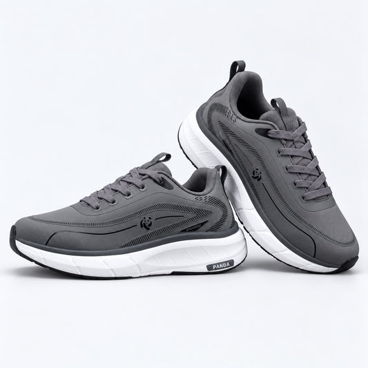 Lightweight Comfortable Branded Sneakers Dark Grey (609)