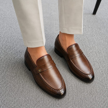 Gentleman’s Original Cow Leather Premium Penny Loafer (581)