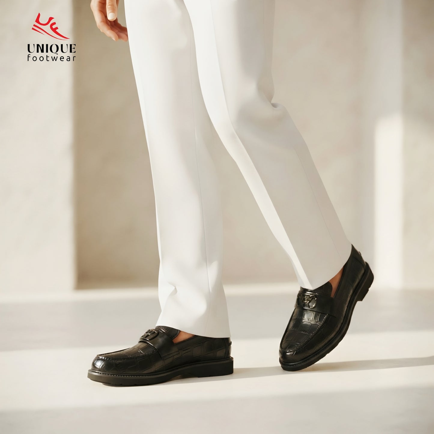 Verona Gorgeous Pu Chunky Loafer -Black (530)