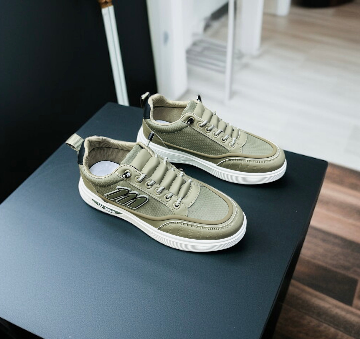 (Socks ফ্রি) Smart Slip-On Lace Comfort Styles Soft Sneakers (417)