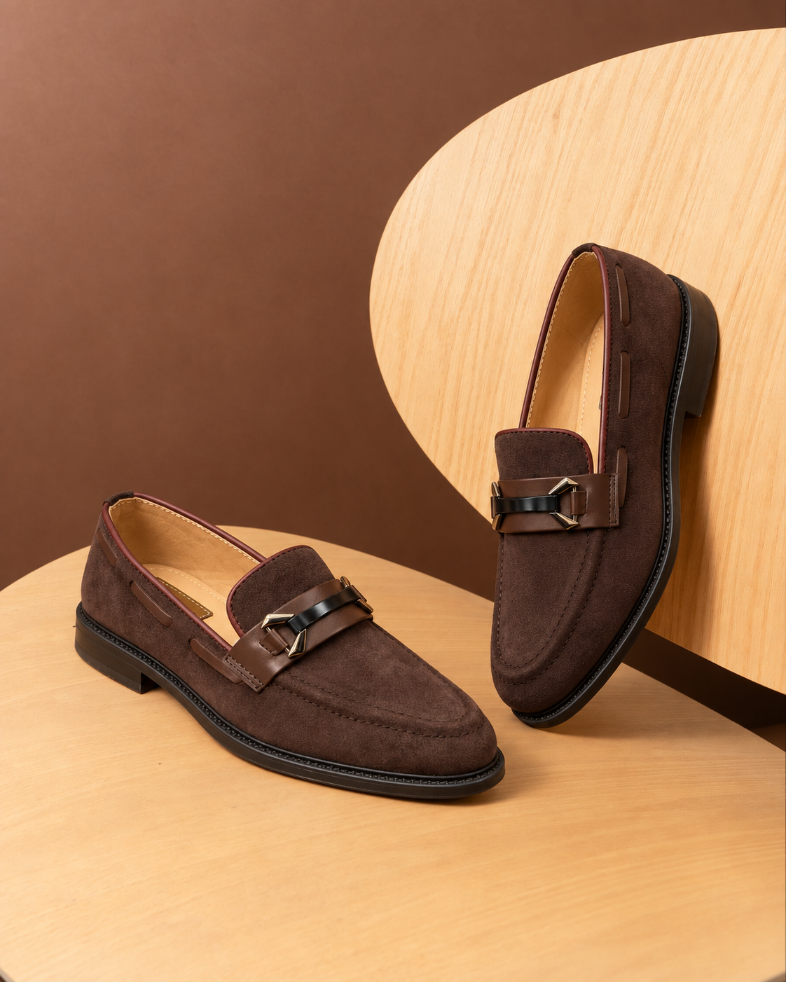 Genuine Cow Suede Leather Penny Loafers (598)