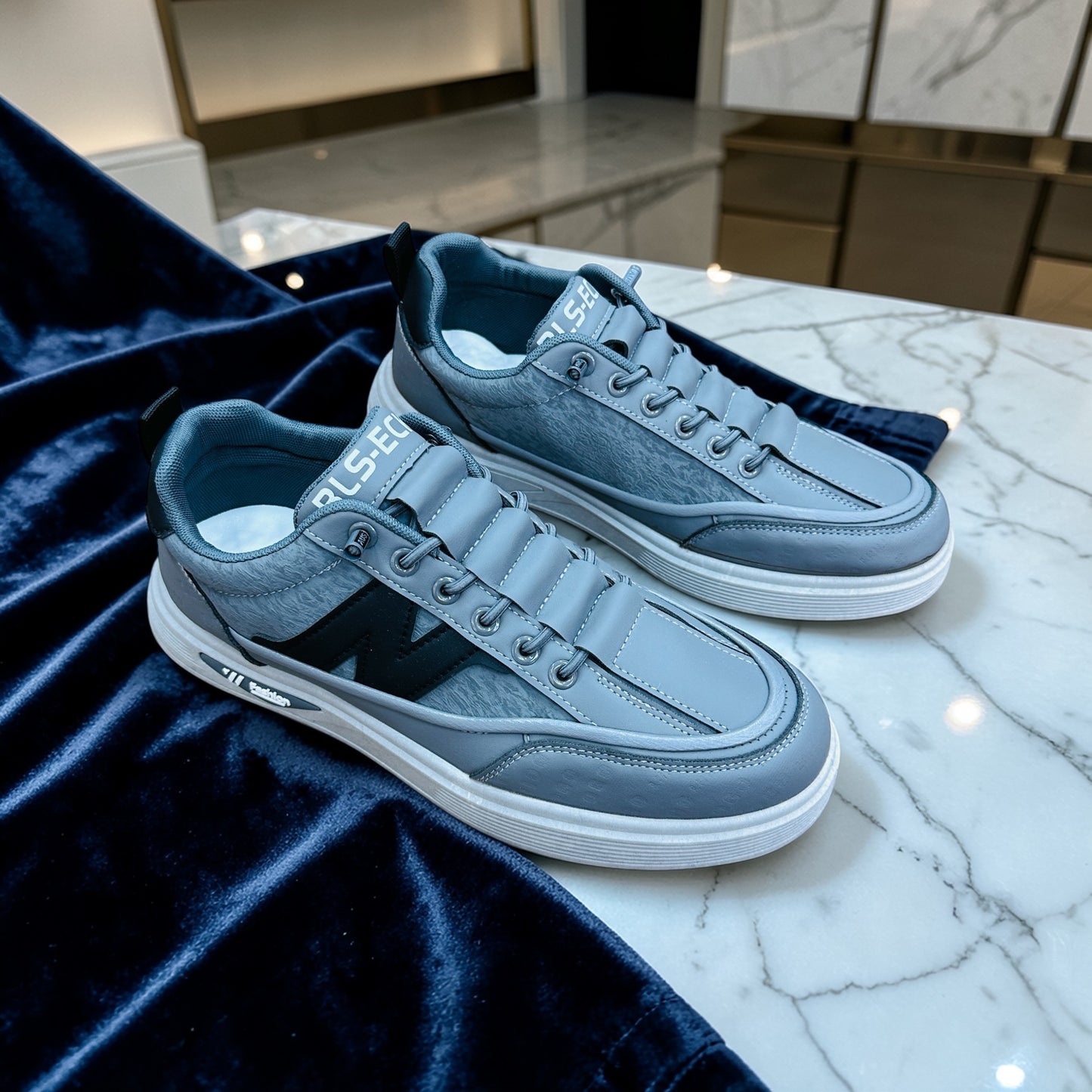 Smart Slip-On Lace Comfort Styles Soft Sneakers (471)