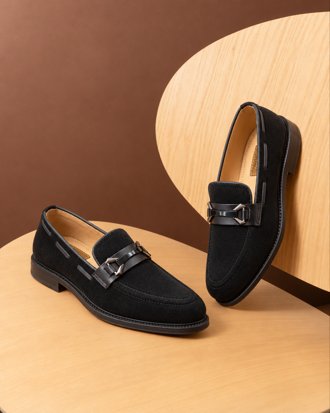 Genuine Cow Suede Leather Penny Loafers (599)