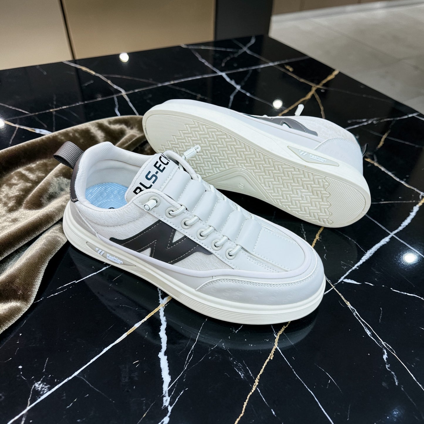 Smart Slip-On Lace Comfort Styles Soft Sneakers (472)