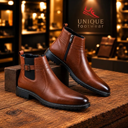 Italian Style Western Chelsea Boots (615)