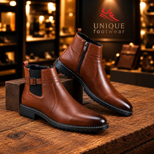 Italian Style Western Chelsea Boots (615)