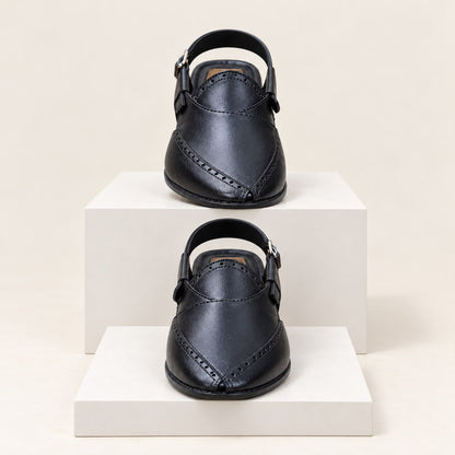 Genuine Cow Leather Kabuli Shoes-(619)