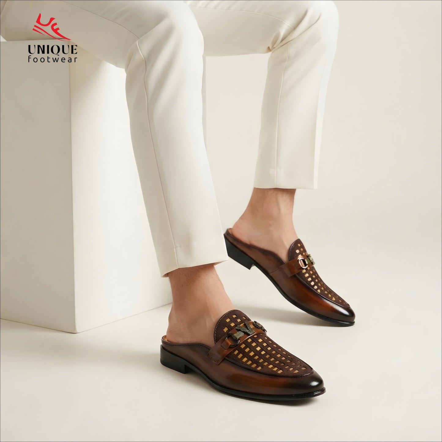 Laser Cut Smart Casual Half Shoes (547)
