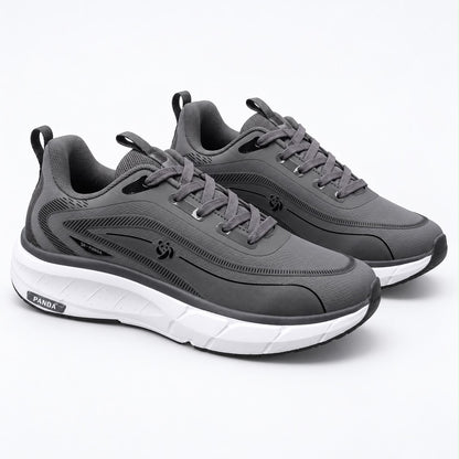 Lightweight Comfortable Branded Sneakers Dark Grey (609)