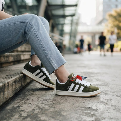 (Socks ফ্রি) A d i d a s C a m p u s Timeless Classic Luxury Sneakers Olive Color (538)