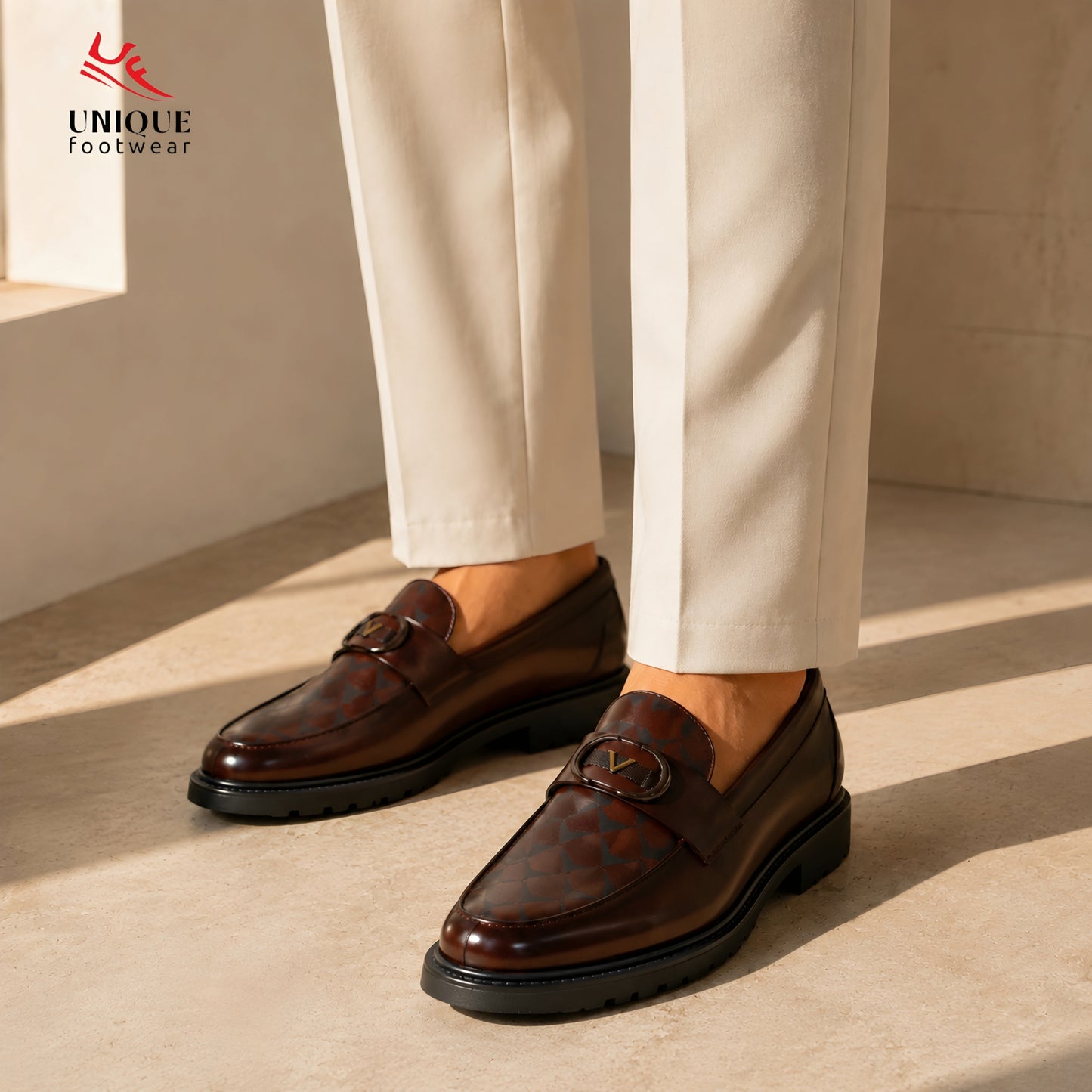 Premium Classic Laser-Cut Chunky Loafer (566)