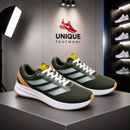 Super Premium Quality Branded Sneaker Olive Color (562)