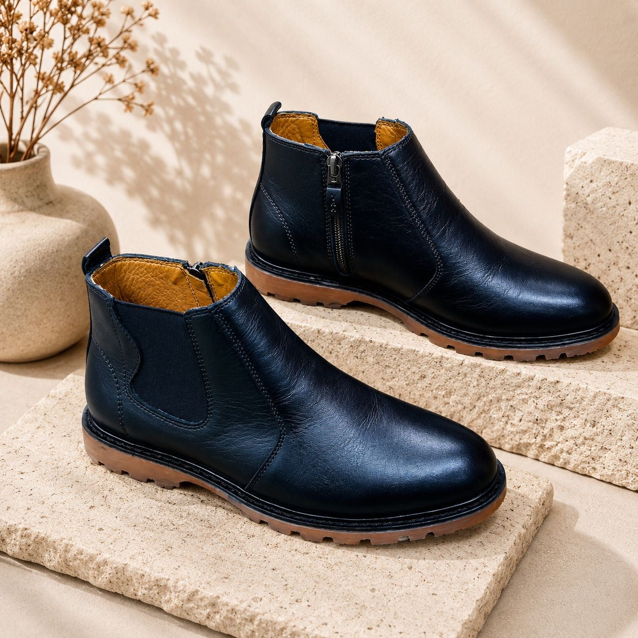 Original Cow Leather Chelsea Boot – With Premium CAT Sole (523)