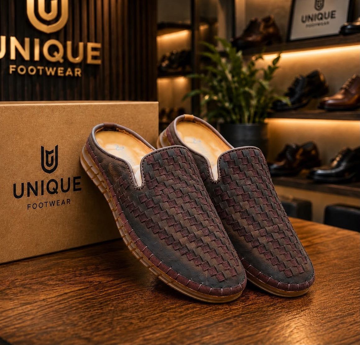 Genuine Cow Leather Premium Half Shoes (535)