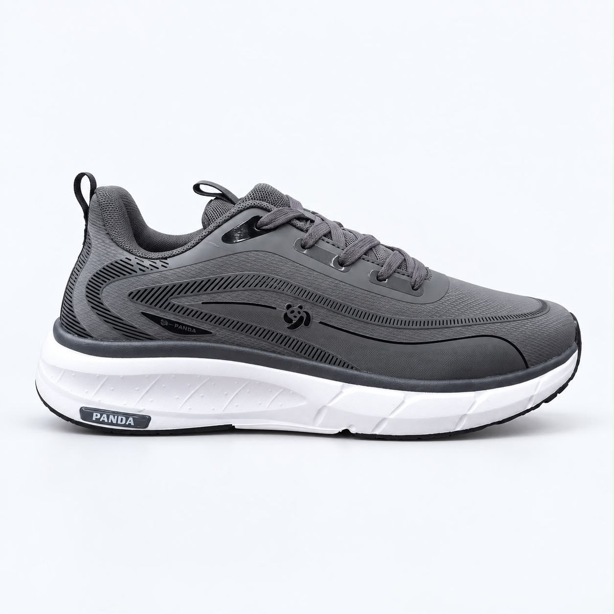 Lightweight Comfortable Branded Sneakers Dark Grey (609)