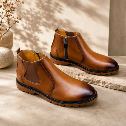 Original Cow Leather Chelsea Boot – With Premium CAT Sole (524)