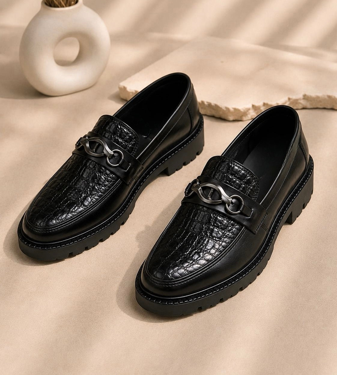 Seoul Pine Luxury Chunky Loafer Cow Leather (505)