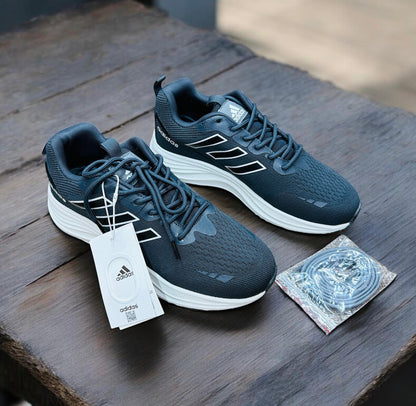 (Free Lace) Summer Friendly Premium Quality Sneakers DarkGrey (491)