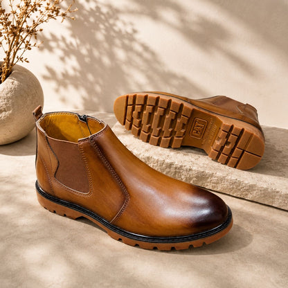 Original Cow Leather Chelsea Boot – With Premium CAT Sole (524)