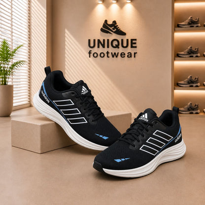 (Free Lace) Summer Friendly Premium Quality Sneakers Black Color (488)