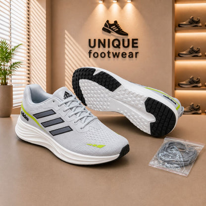 (Free Lace) Summer Friendly Premium Quality Sneakers LightGrey (489)