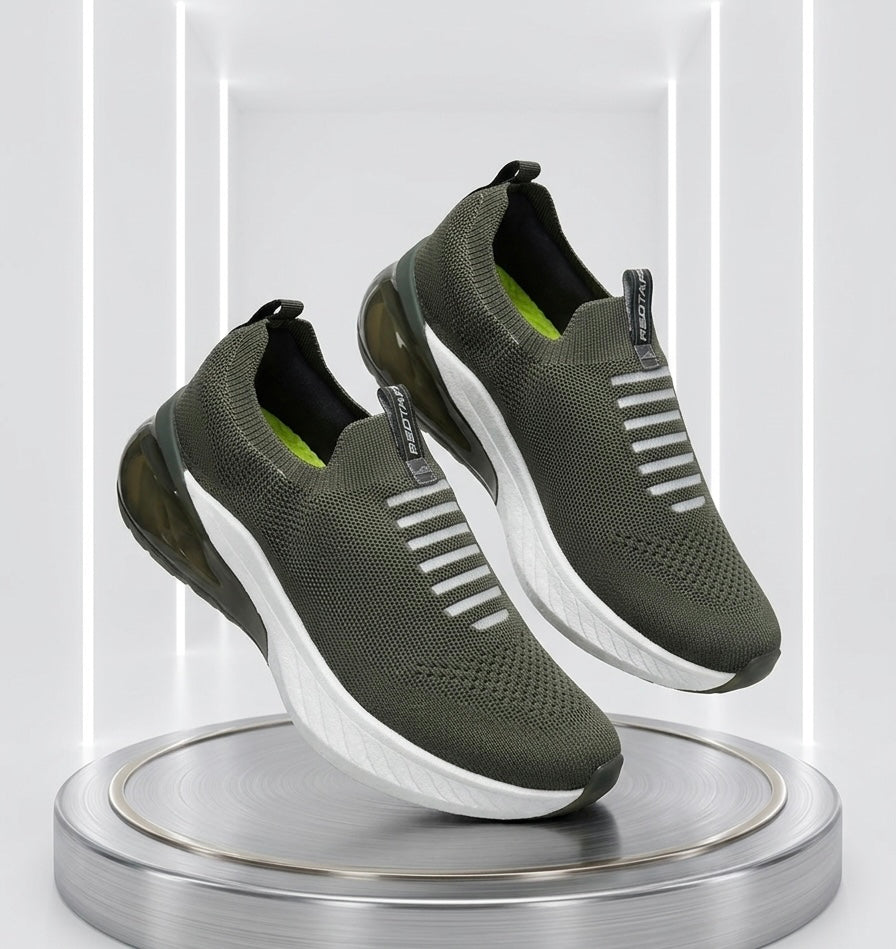 Easy Slip-On Ultra Soft Comfortable Redtape Shoes Olive Color (525)