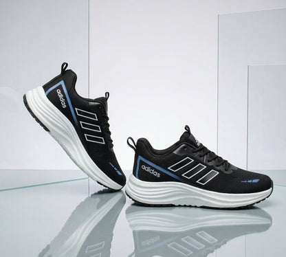 (Free Lace) Summer Friendly Premium Quality Sneakers Black Color (488)