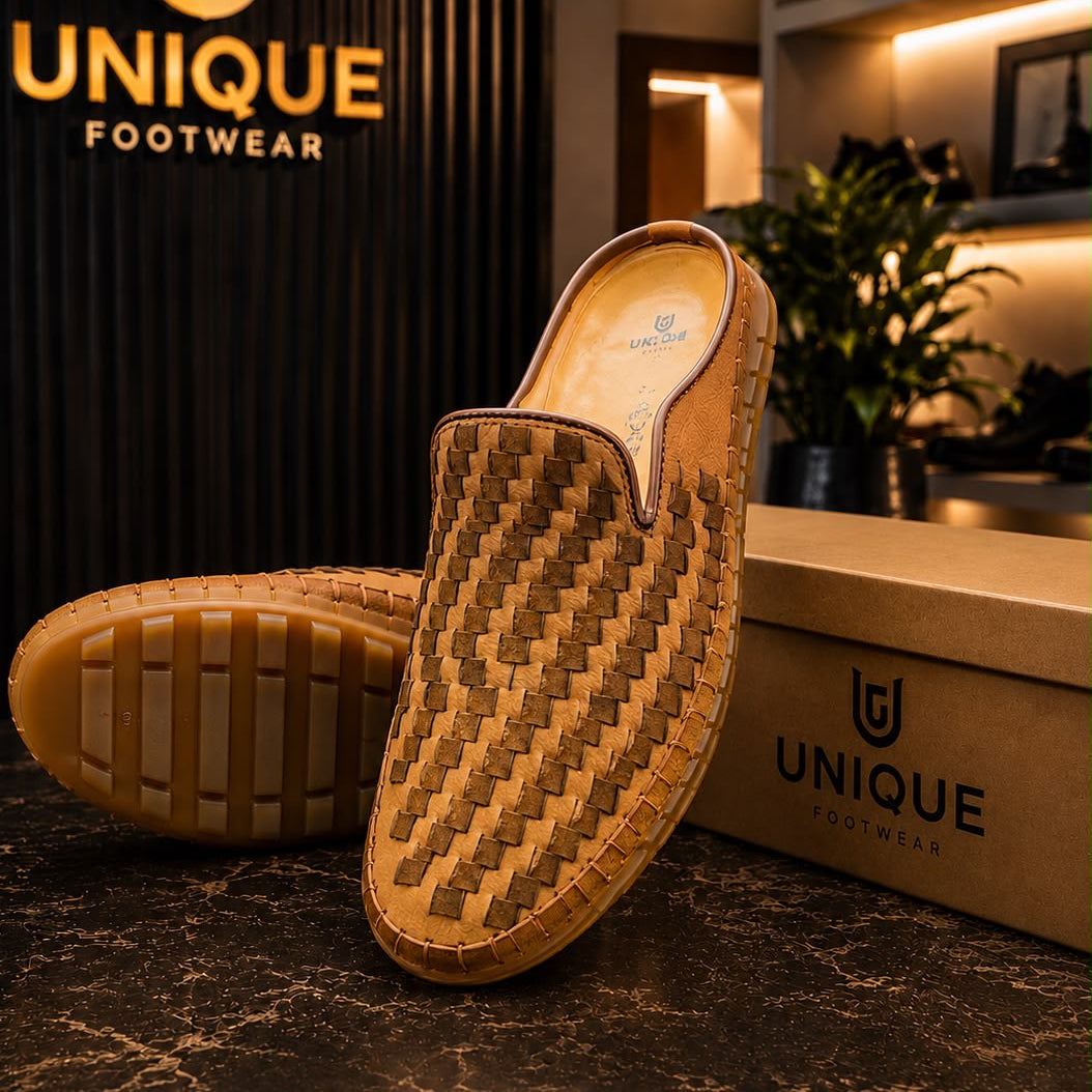 Genuine Cow Leather Premium Half Shoes (536)