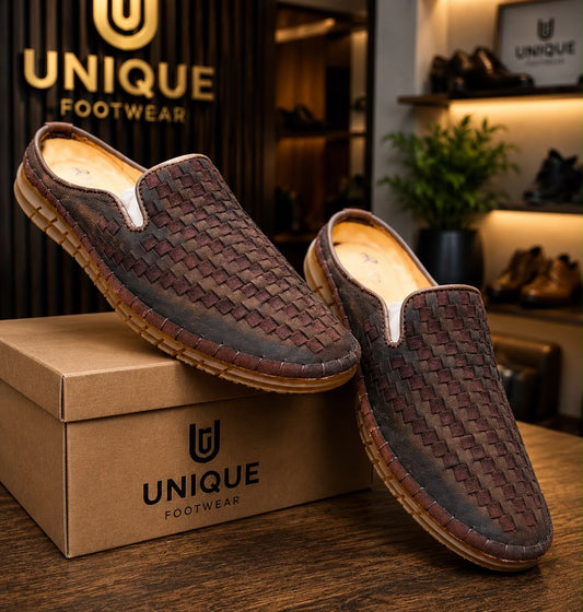 Genuine Cow Leather Premium Half Shoes (535)