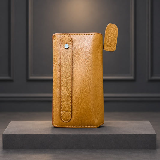 Genuine Cow Leather Luxury Long Wallet Master Color (623)