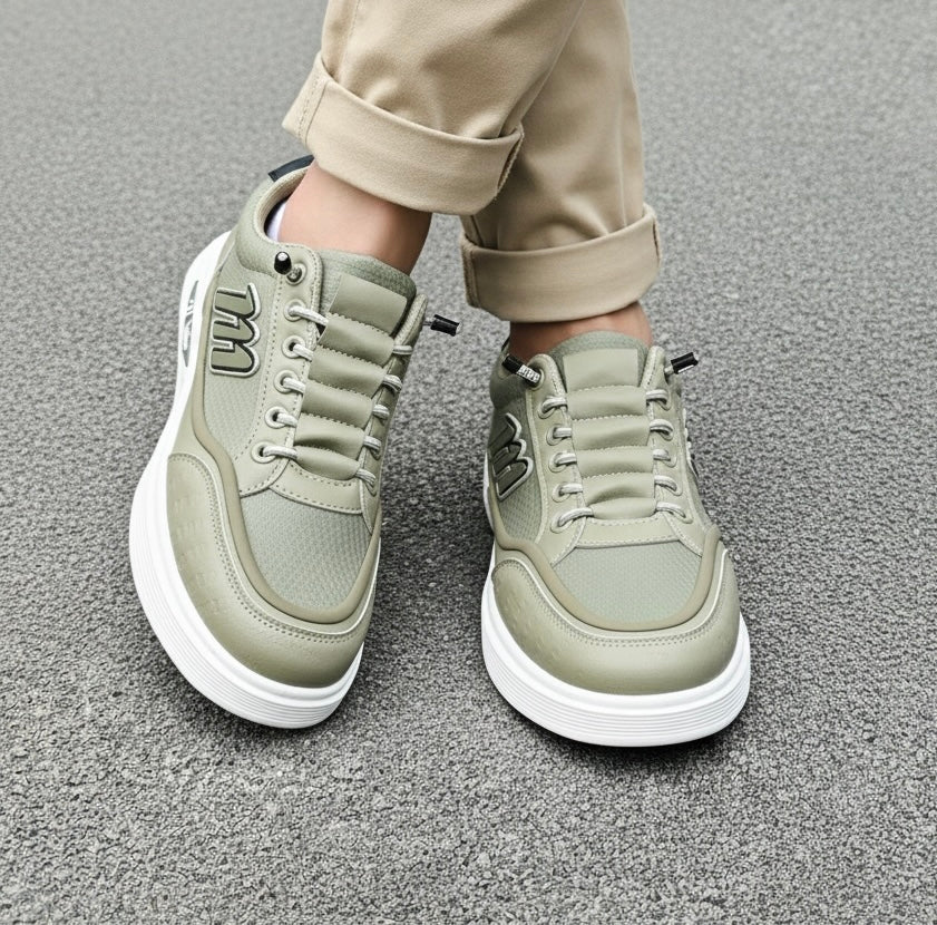 (Socks ফ্রি) Smart Slip-On Lace Comfort Styles Soft Sneakers (417)