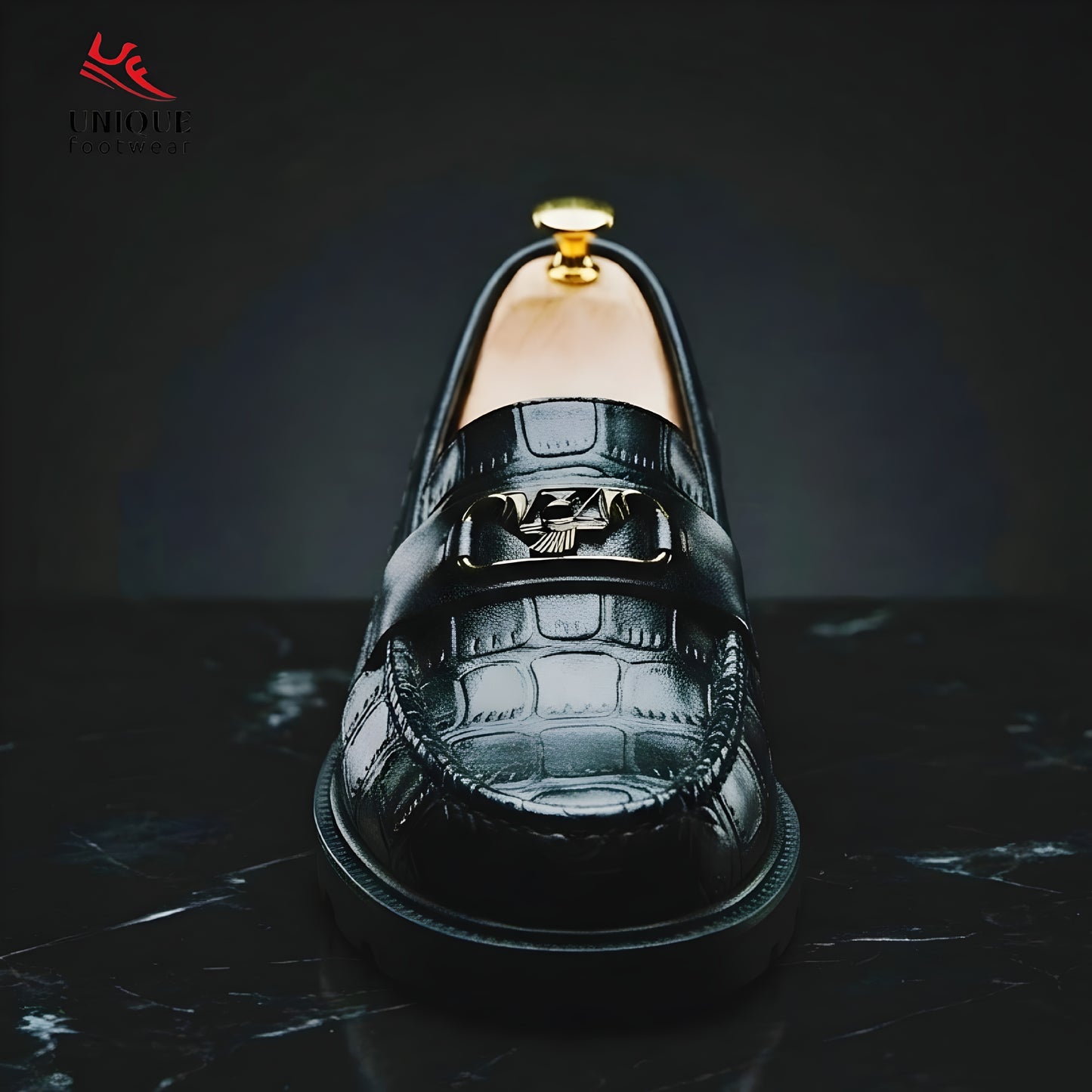 Verona Gorgeous Pu Chunky Loafer -Black (530)