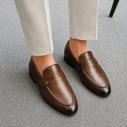 Gentleman’s Original Cow Leather Premium Penny Loafer (581)