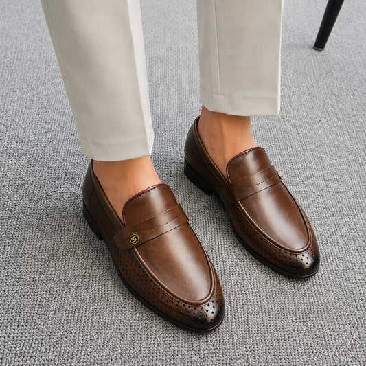 Gentleman’s Original Cow Leather Premium Penny Loafer (581)