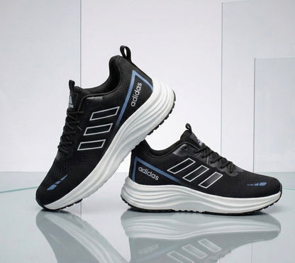 (Free Lace) Summer Friendly Premium Quality Sneakers Black Color (488)