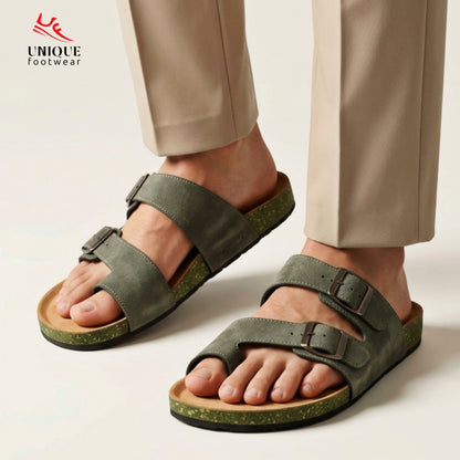 Premium Suede Sandal Ash Color (509)